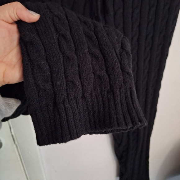 SHEIN 2XL Cable Knit Drop Shoulder Sweater & Knit Pants in Black - Picture 10 of 15